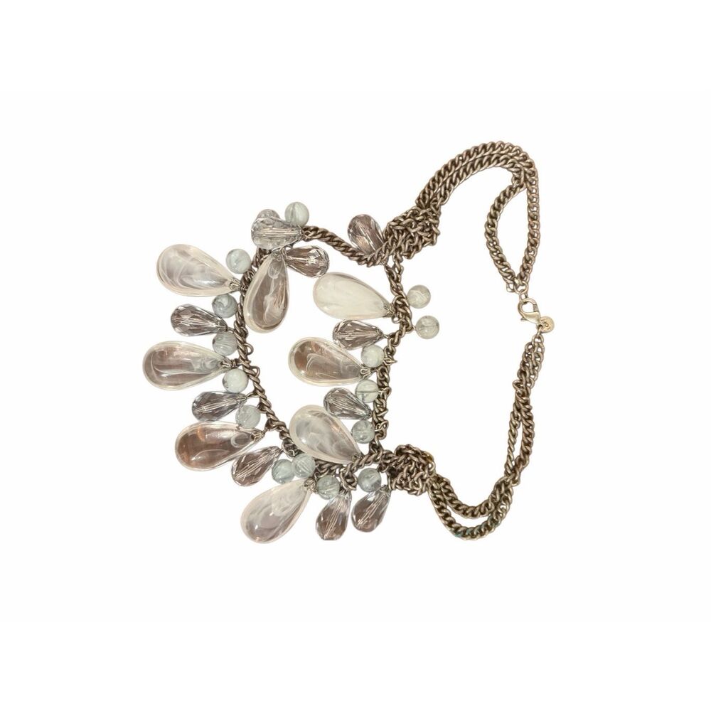 LOFT crystal drop necklace